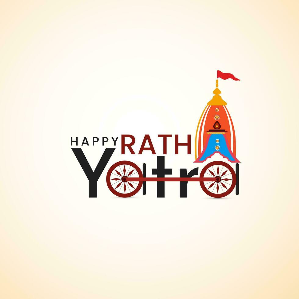 Ratha Yatra Social Media Post vector