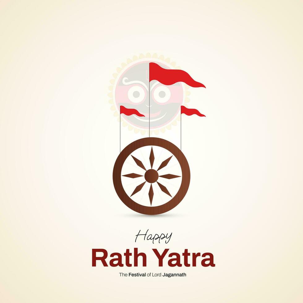 Ratha Yatra Social Media Post vector