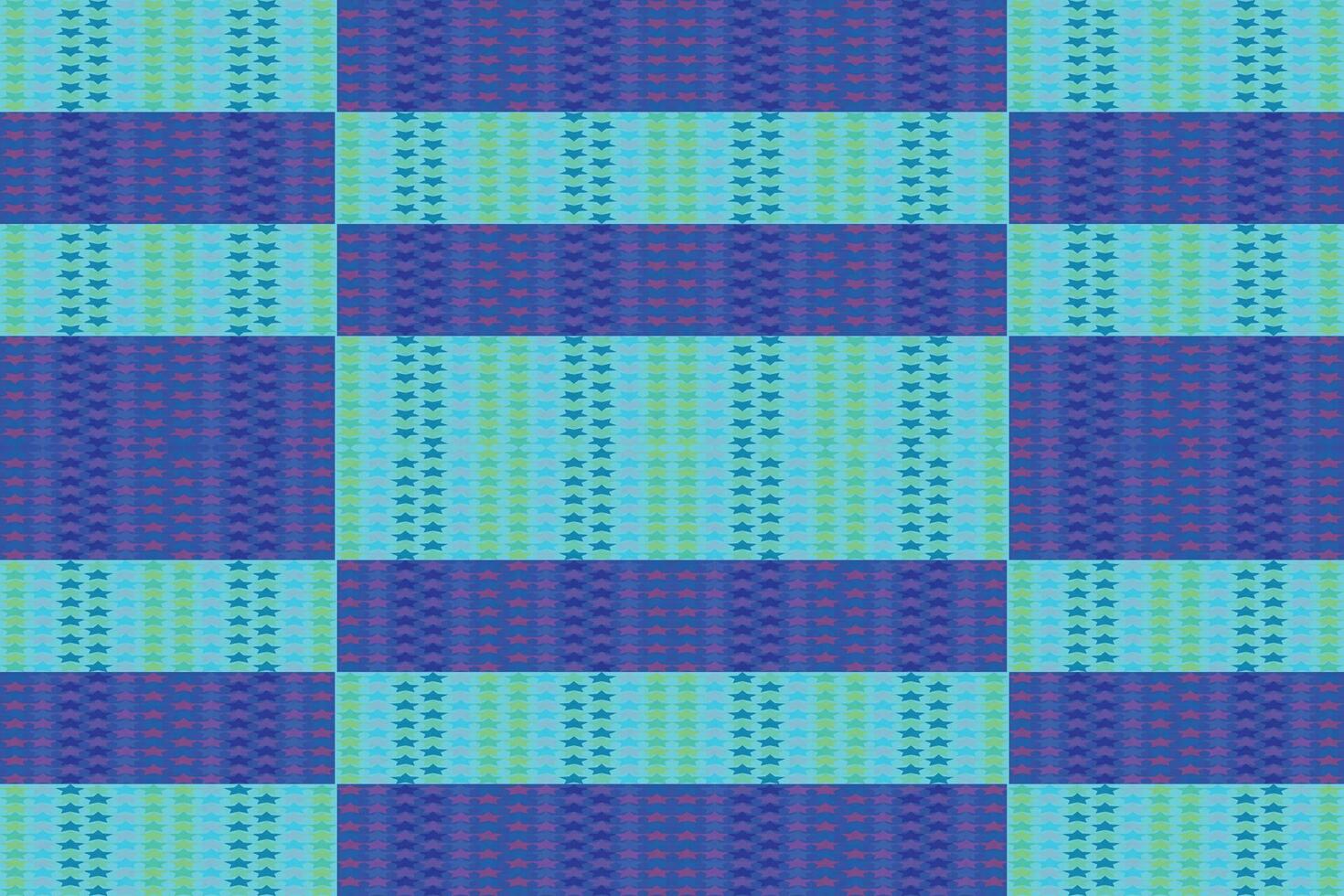 Ethnic zigzag pattern in retro colors, Aztec style seamless vector background