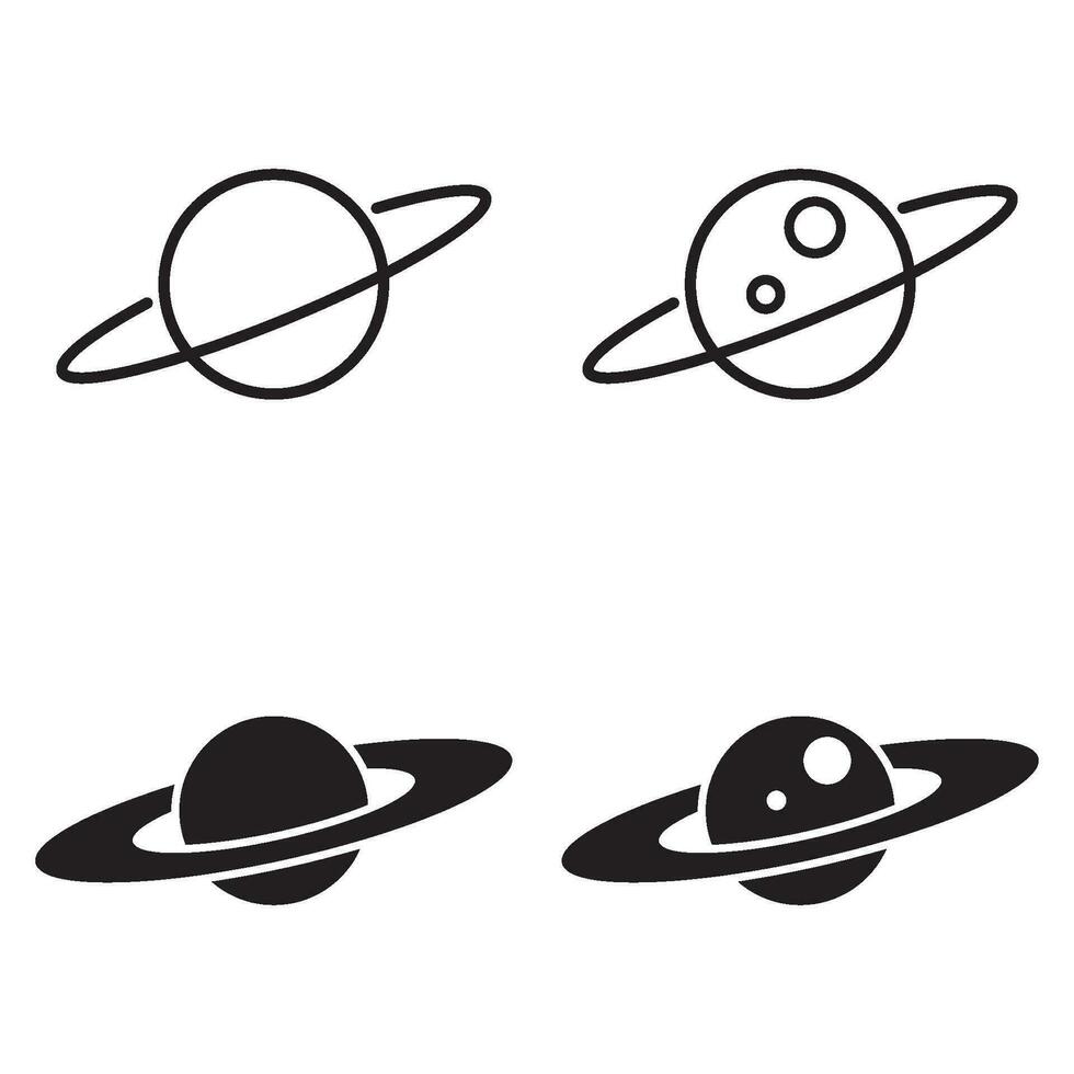 planet icon vector