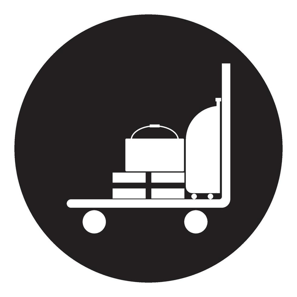 trolley icon vector