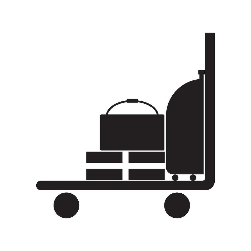 trolley icon vector