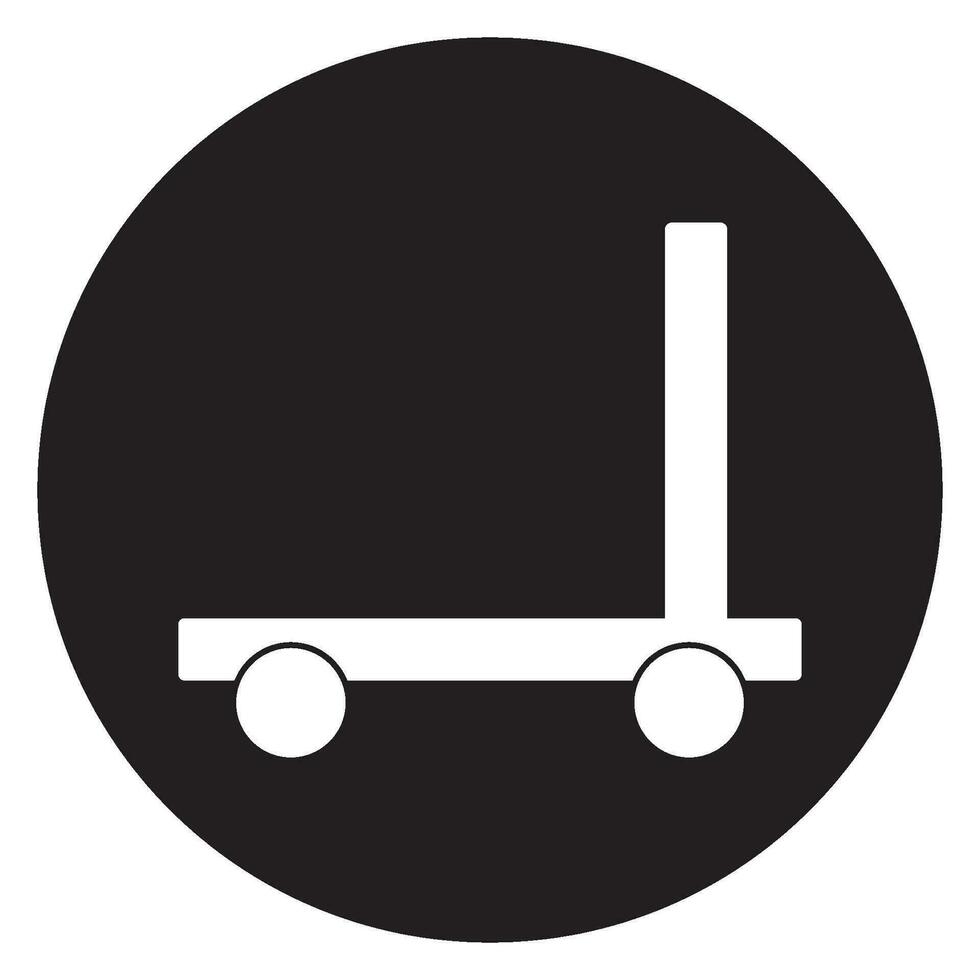 trolley icon vector