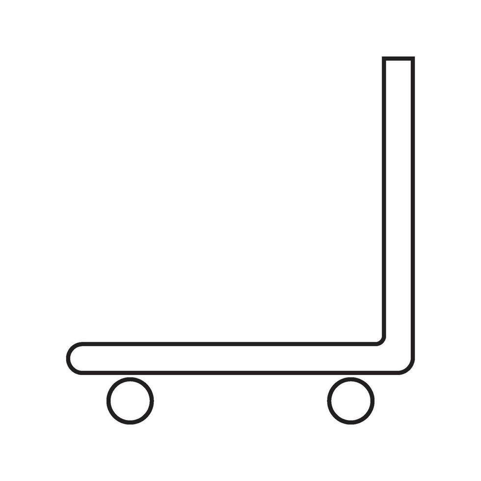 trolley icon vector