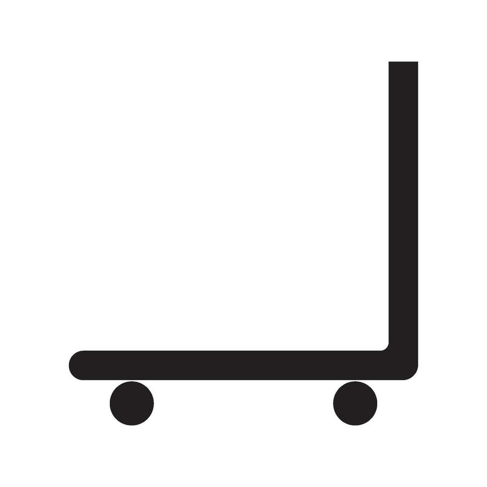 trolley icon vector