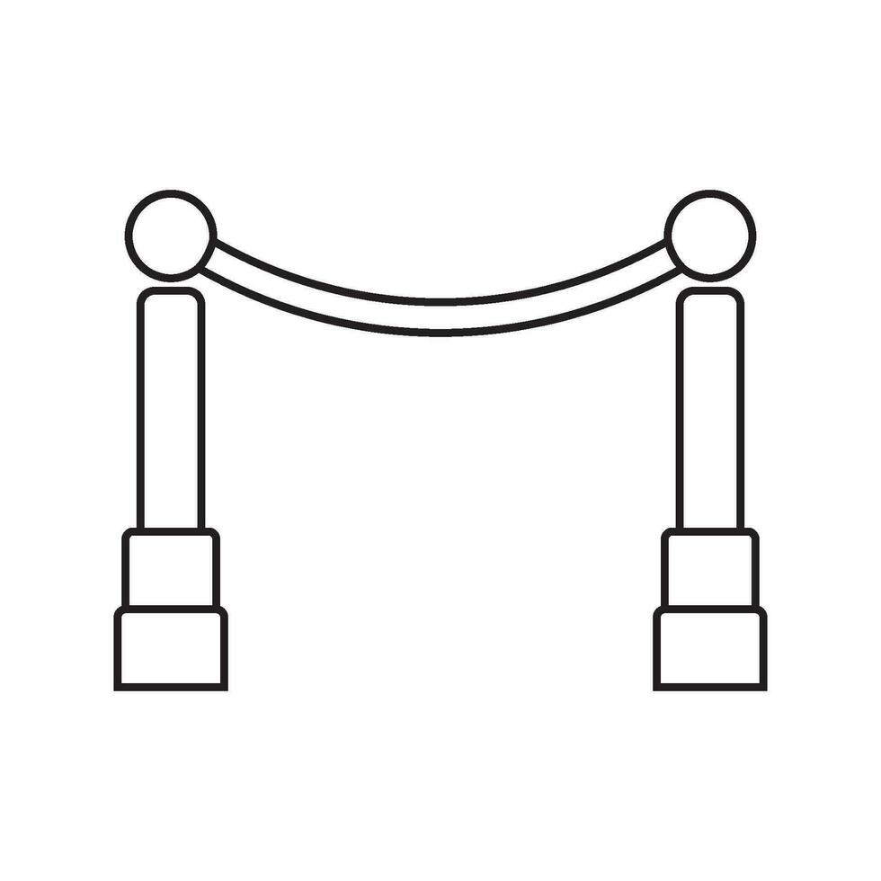road barrier icon vector