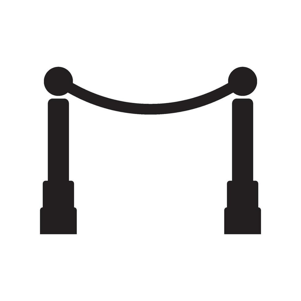 road barrier icon vector