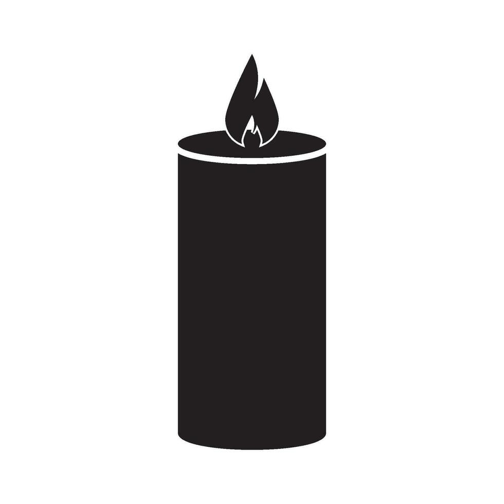 candle icon vector