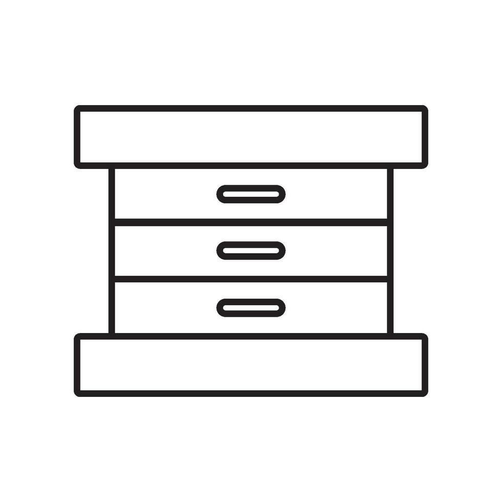 drawer icon vector