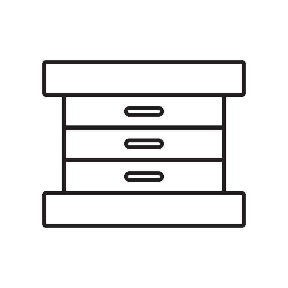 drawer icon vector