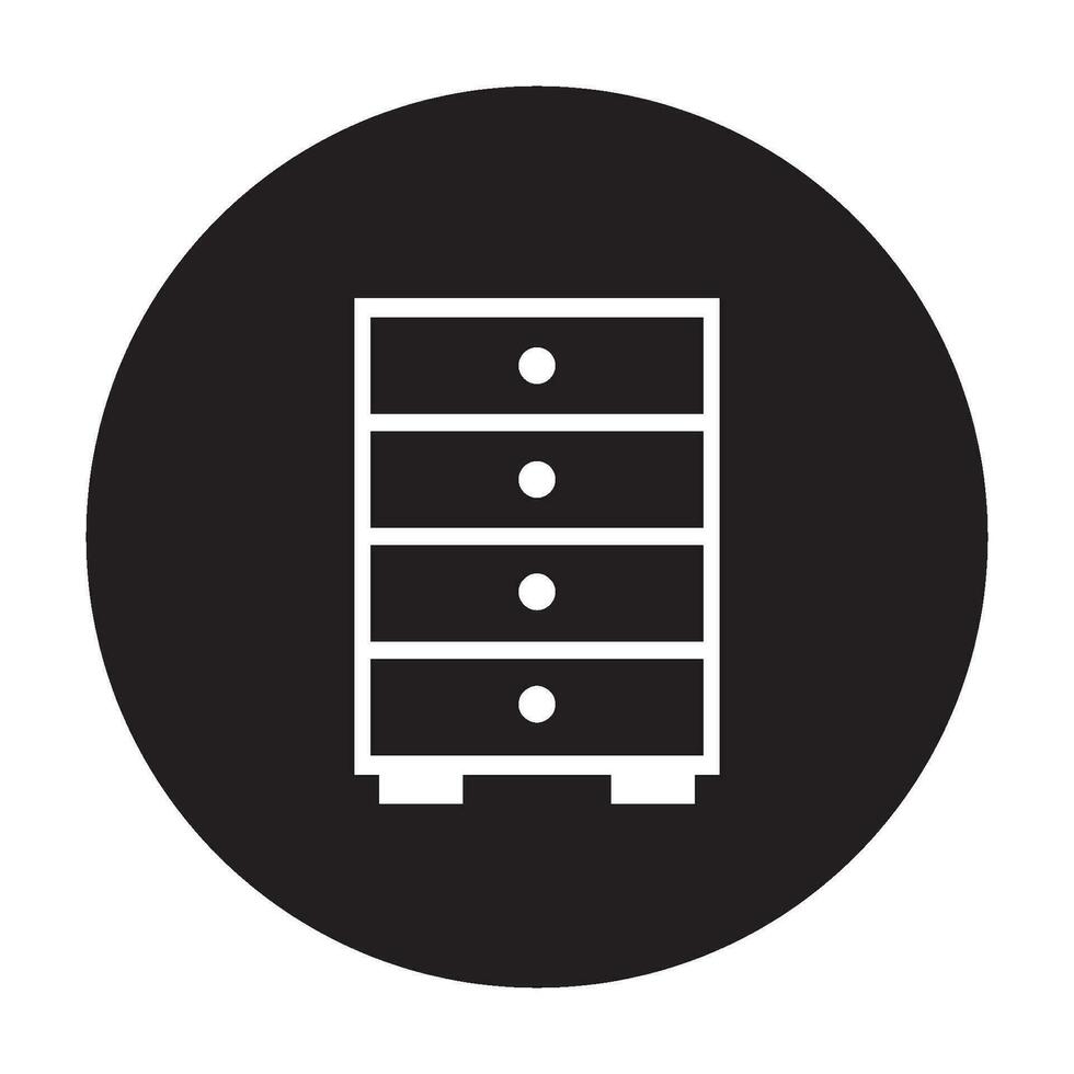 drawer icon vector