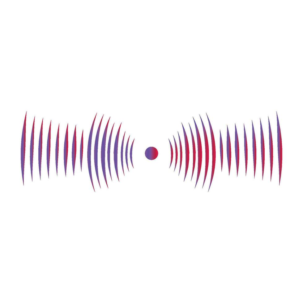 sonido ola icono vector