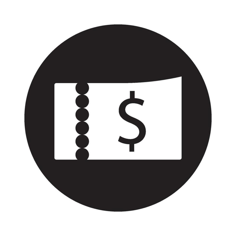 ticket icon vector