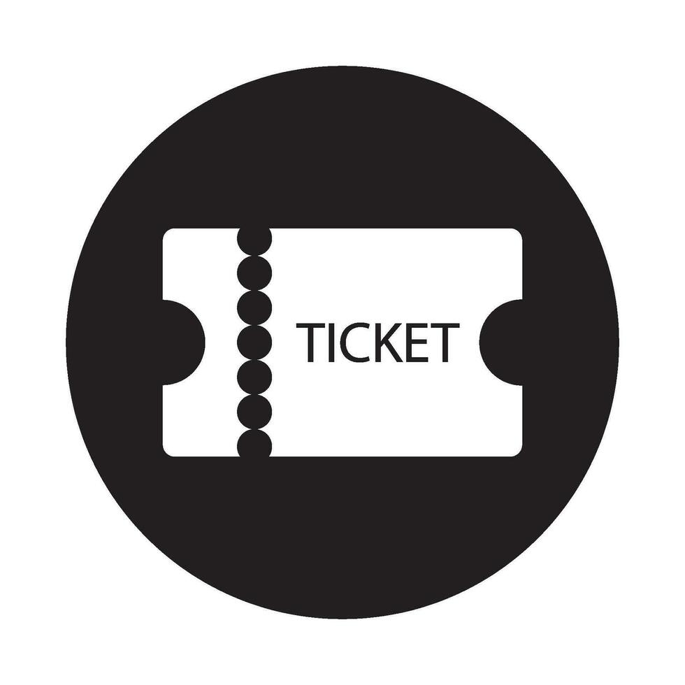 ticket icon vector