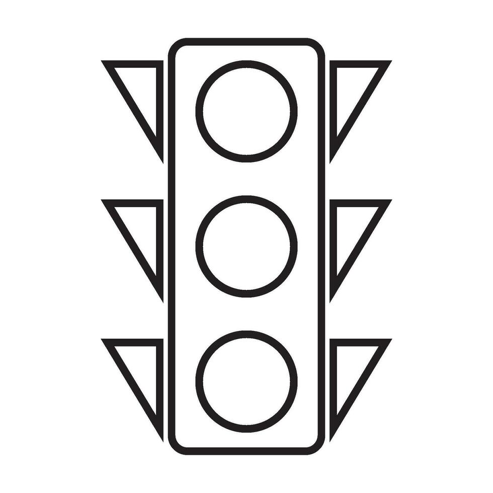 red light icon vector