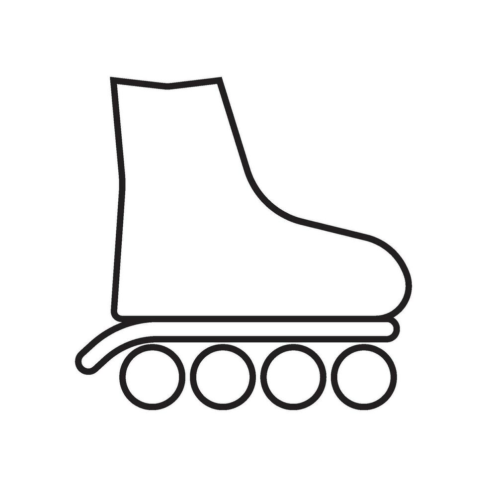 patines icono vector