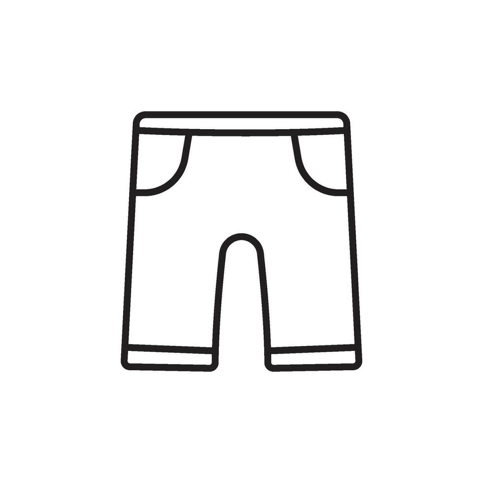 pantalones cortos icono vector