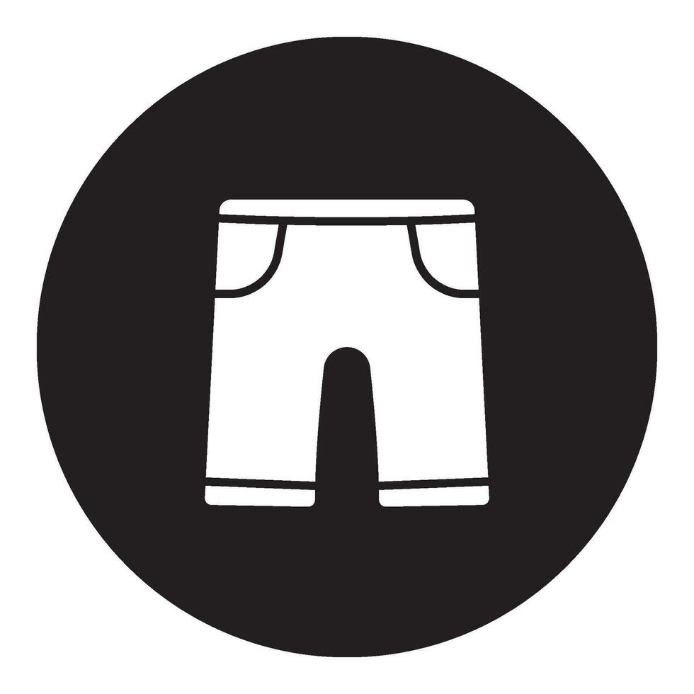 pantalones cortos icono vector