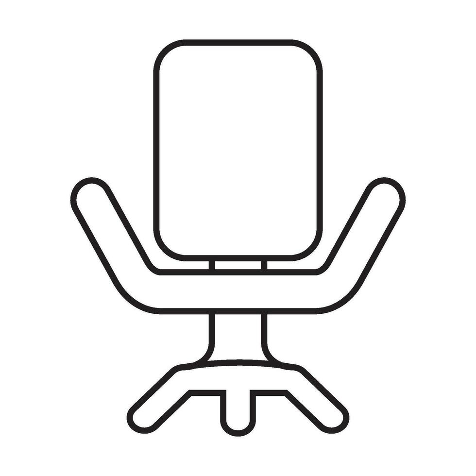 silla icono vector