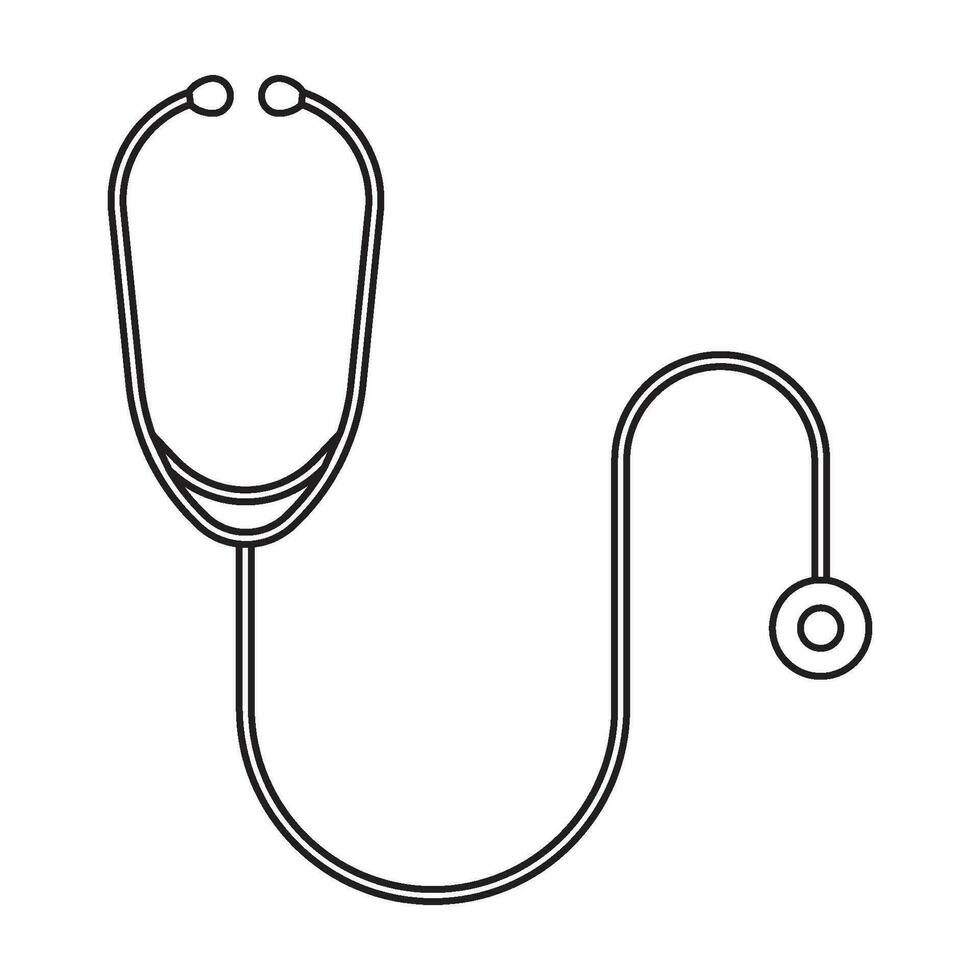 stethoscope icon vector