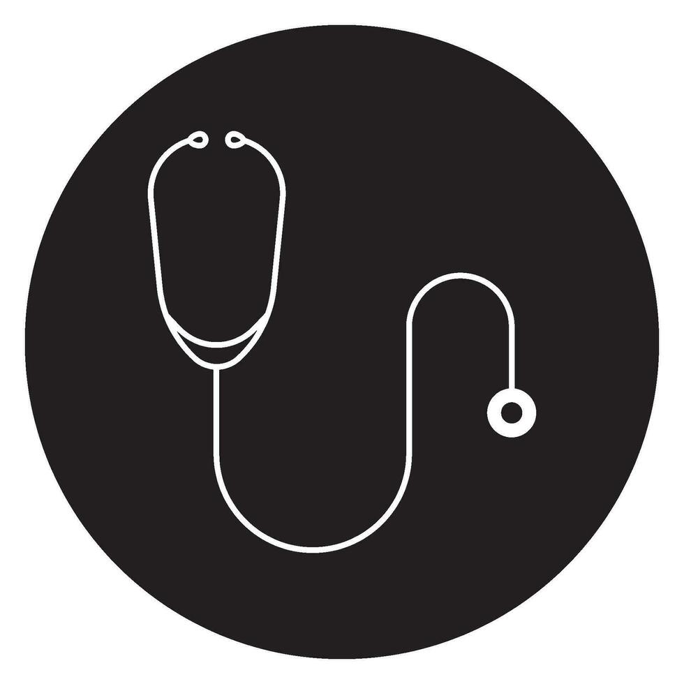 stethoscope icon vector