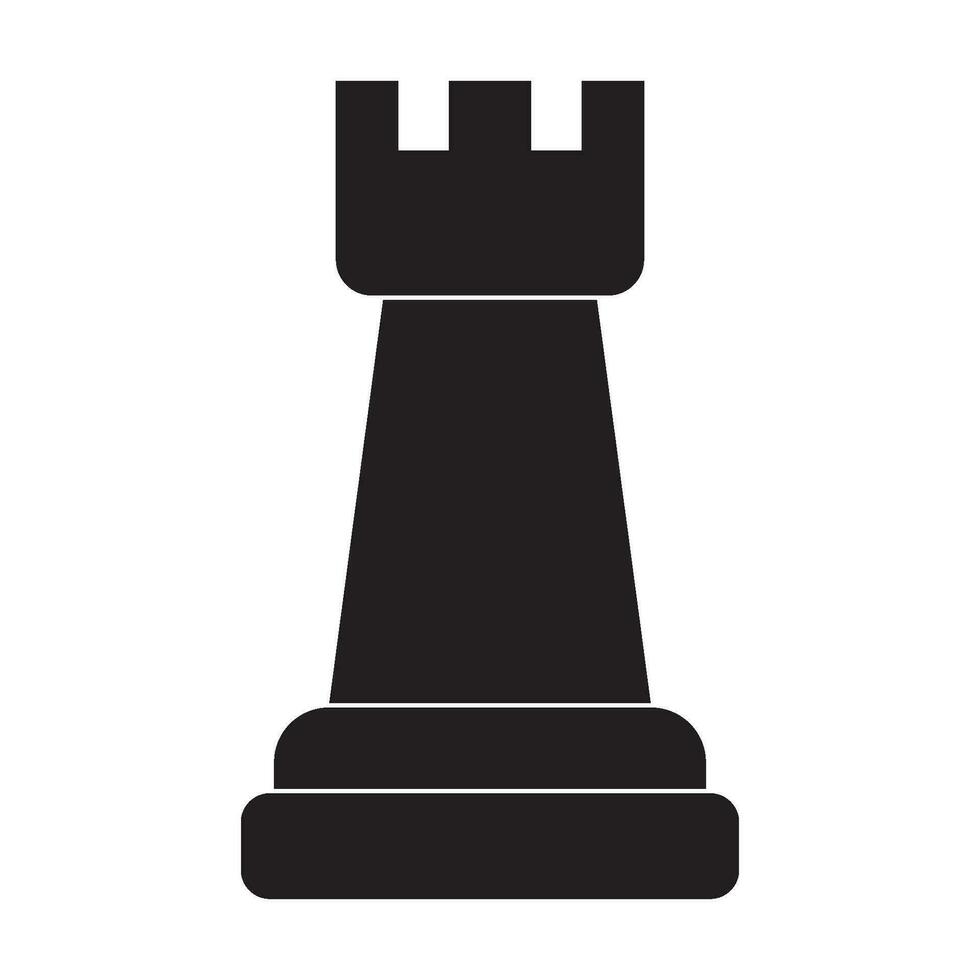 chess icon, rook vector