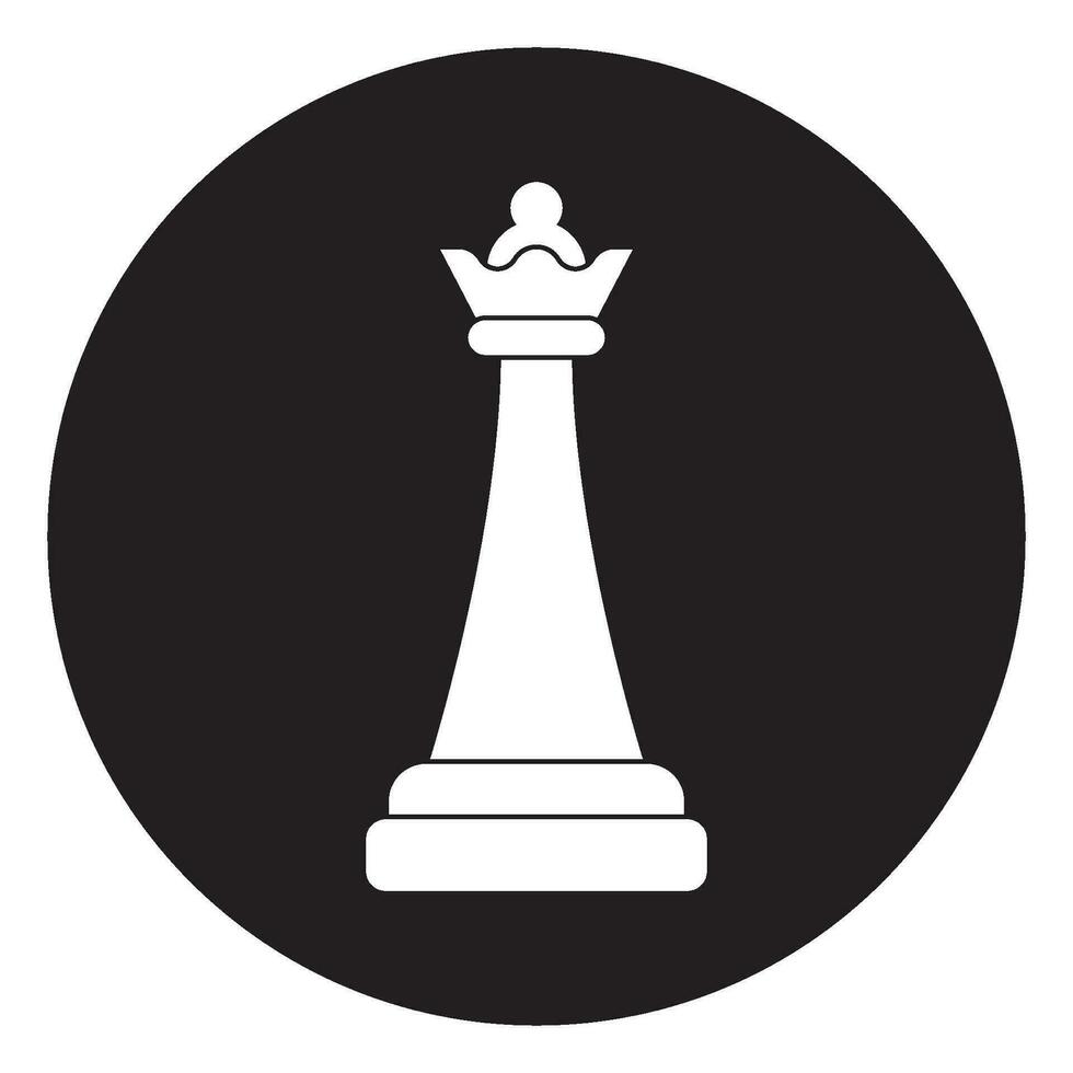 chess icon, queen vector