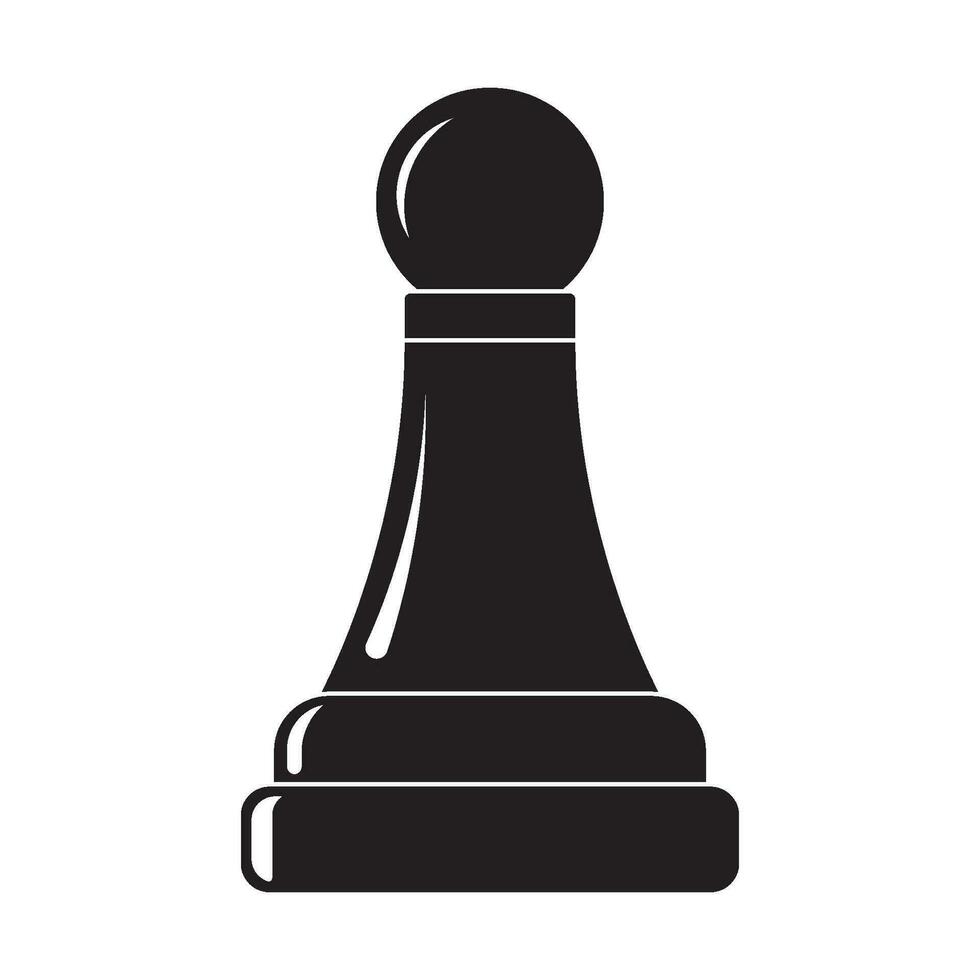 chess icon, pawn vector