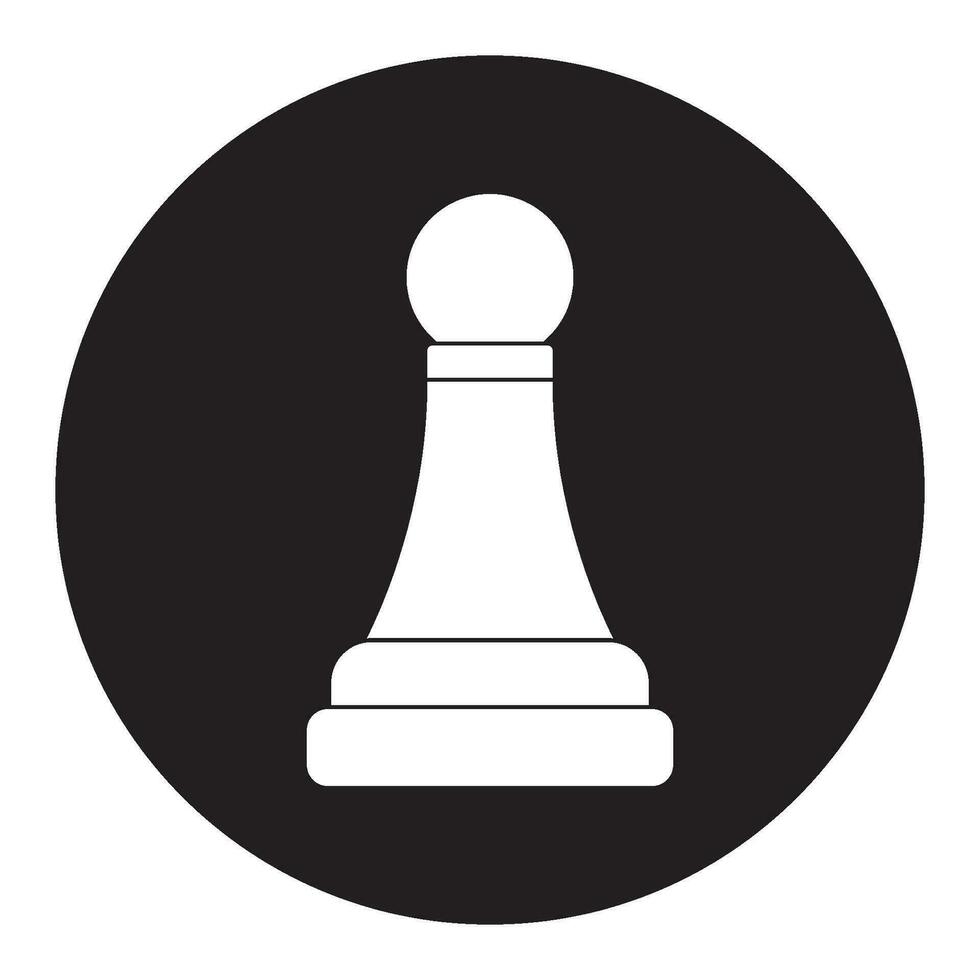 chess icon, pawn vector