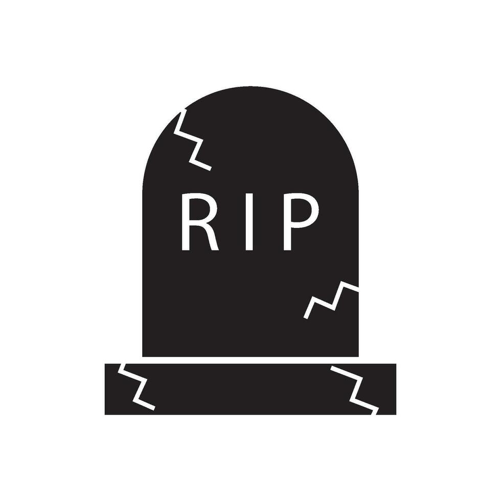 tombstone icon vector