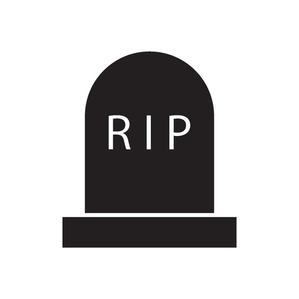 tombstone icon vector