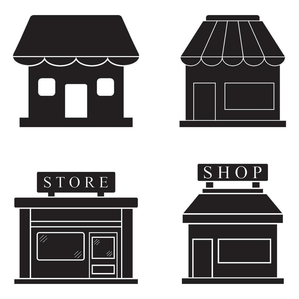 shop icon vector