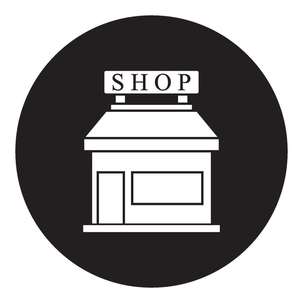 shop icon vector