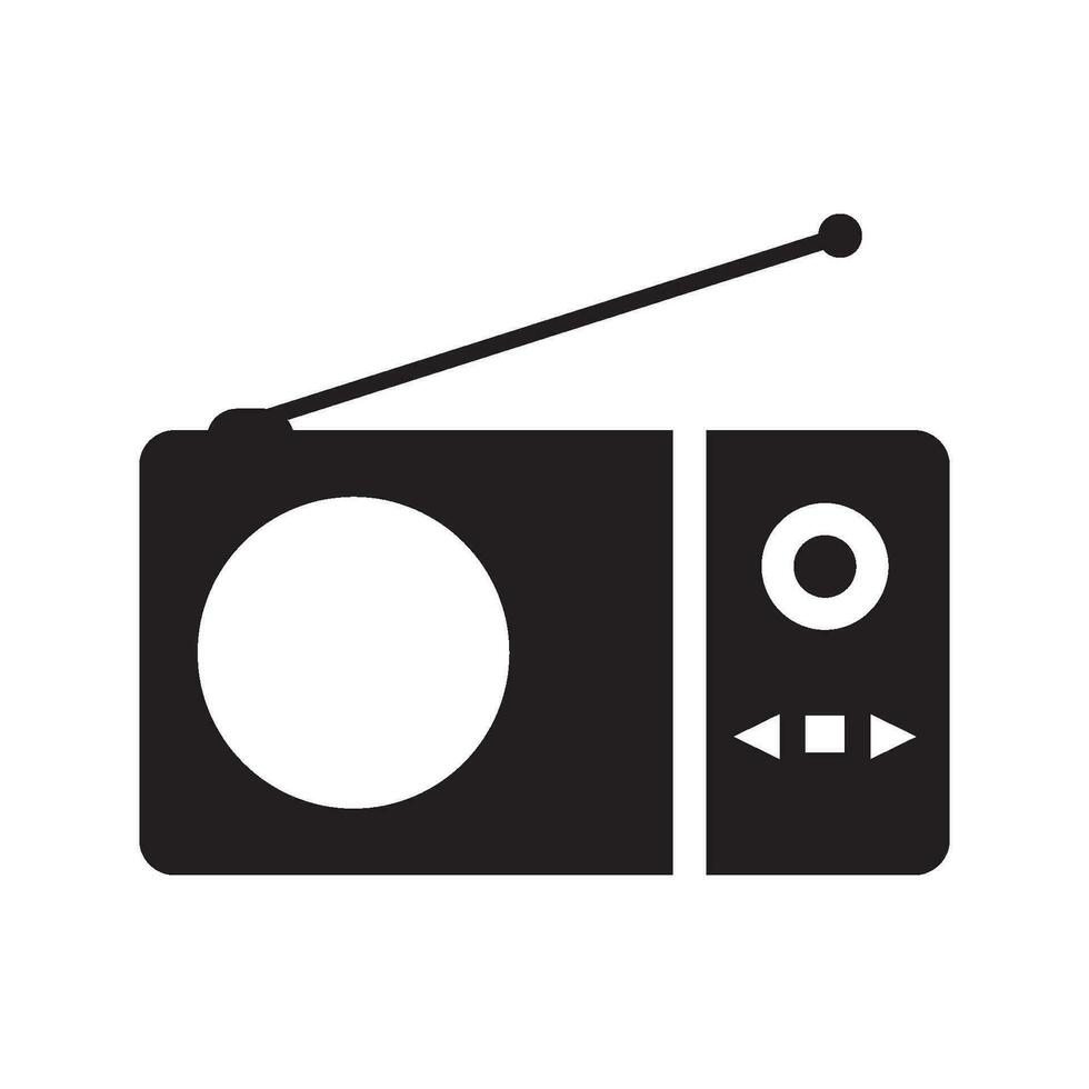 radio icon vector