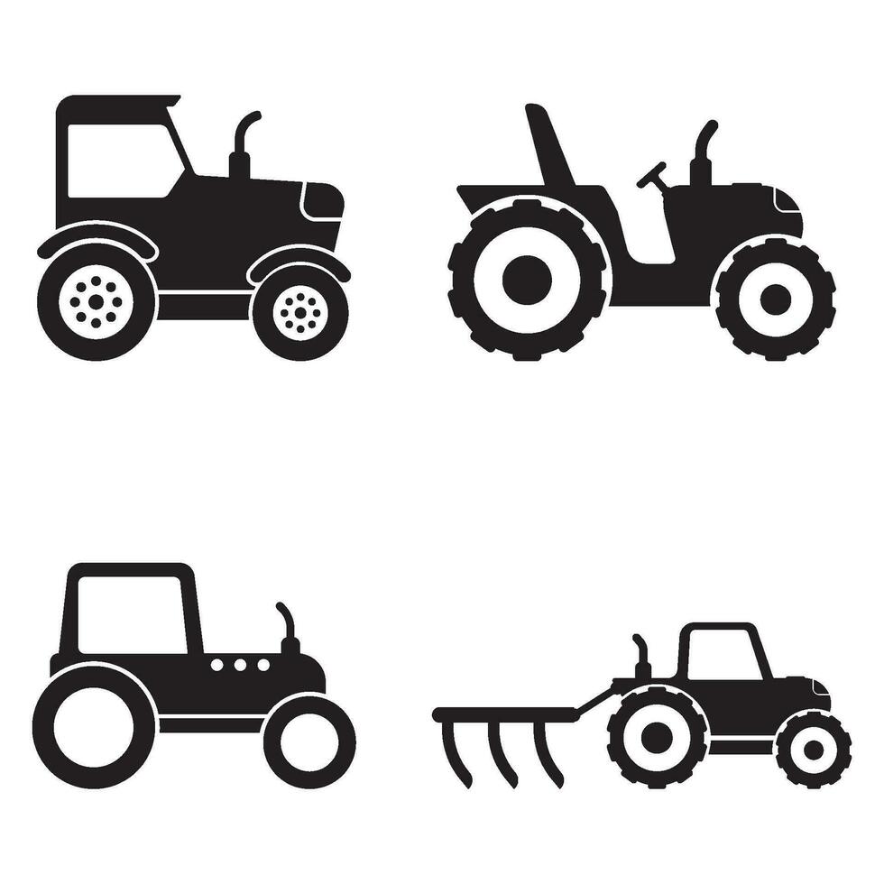 tractor icon vector