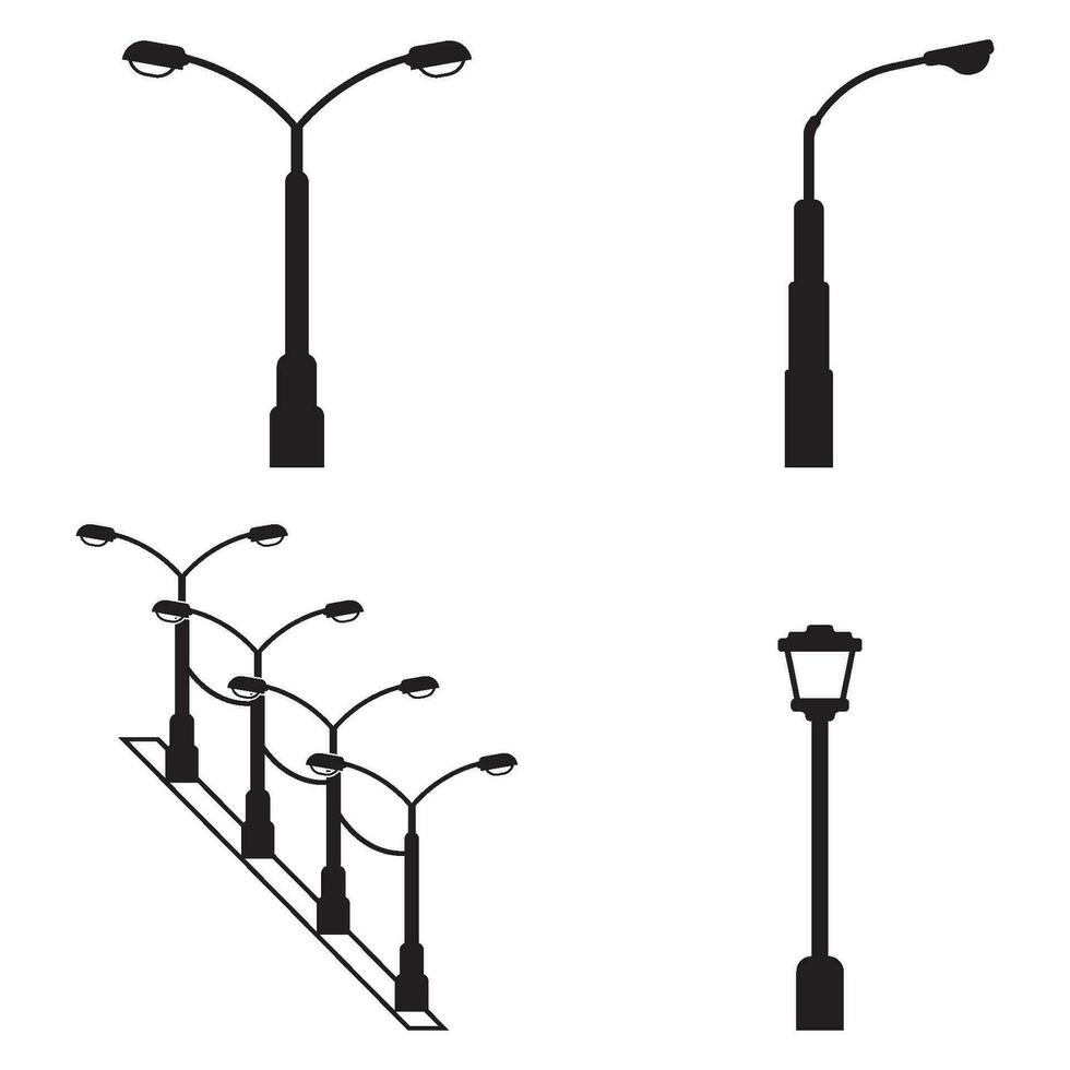 street light icon vector