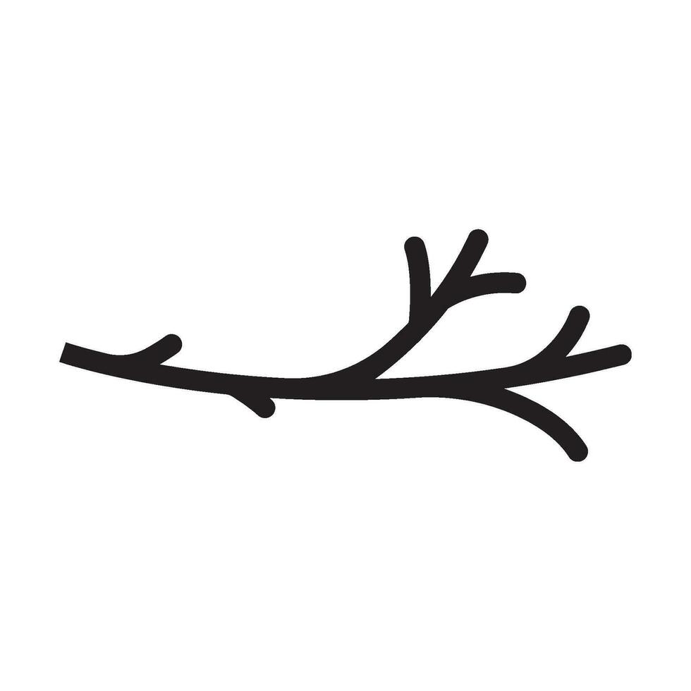 wood branch icon vector