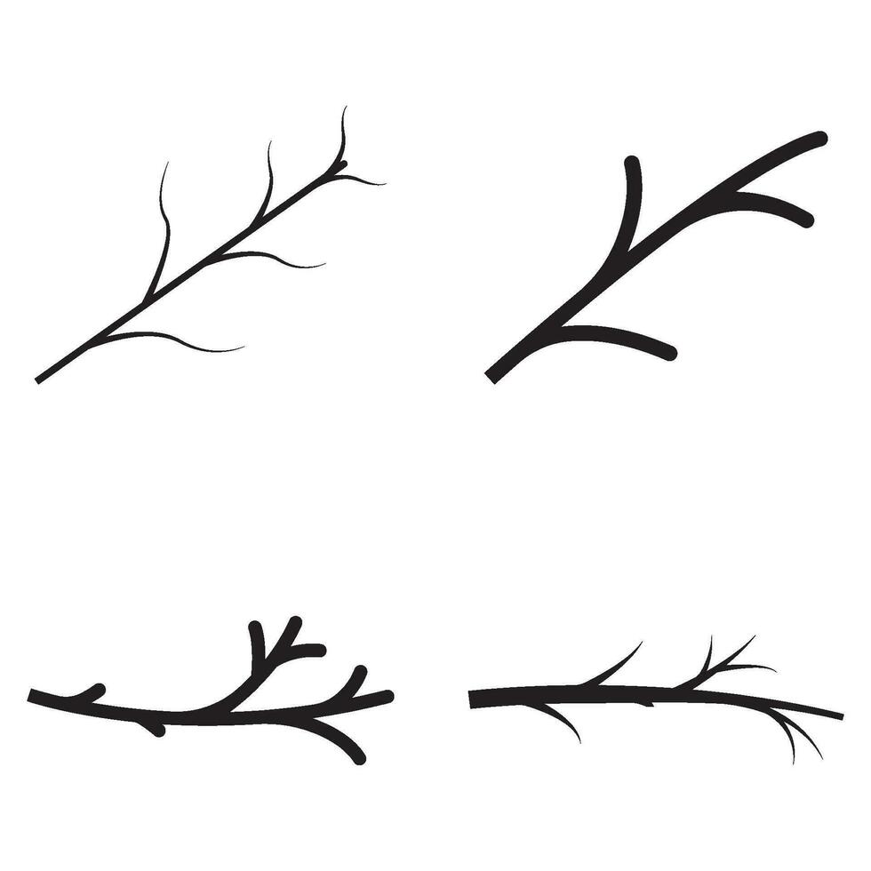 wood branch icon vector