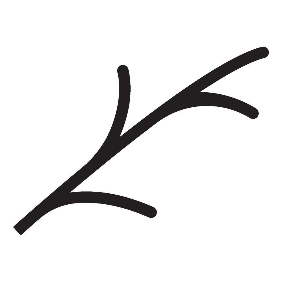 wood branch icon vector