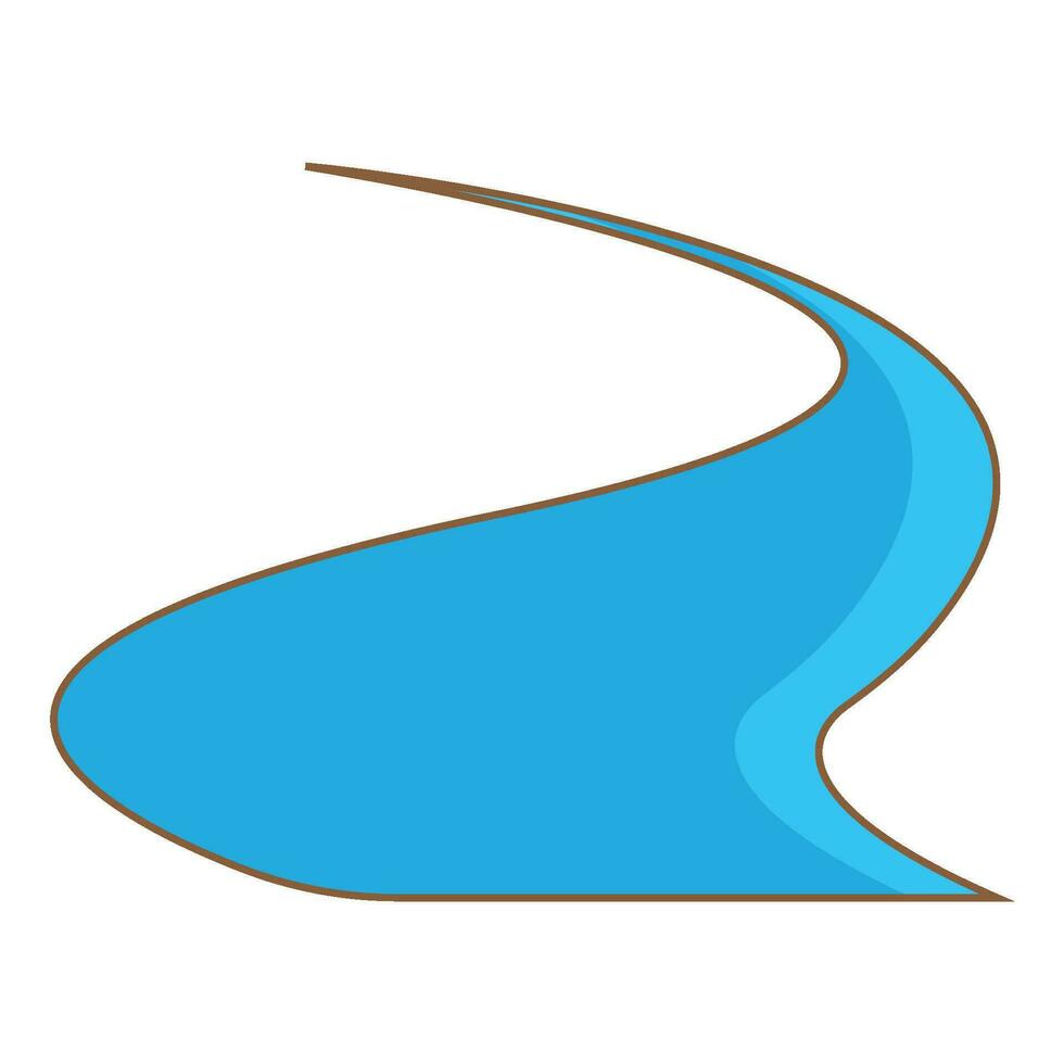 río icono vector