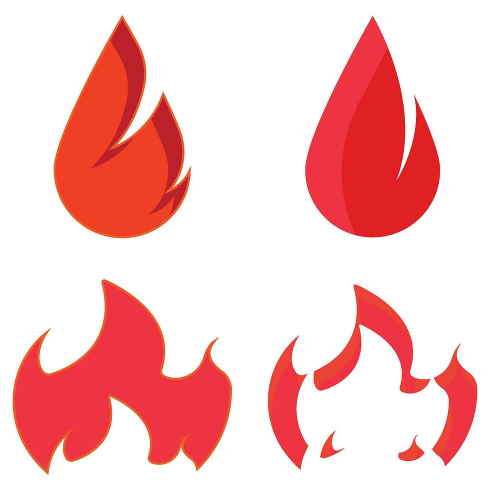 fire icon vector