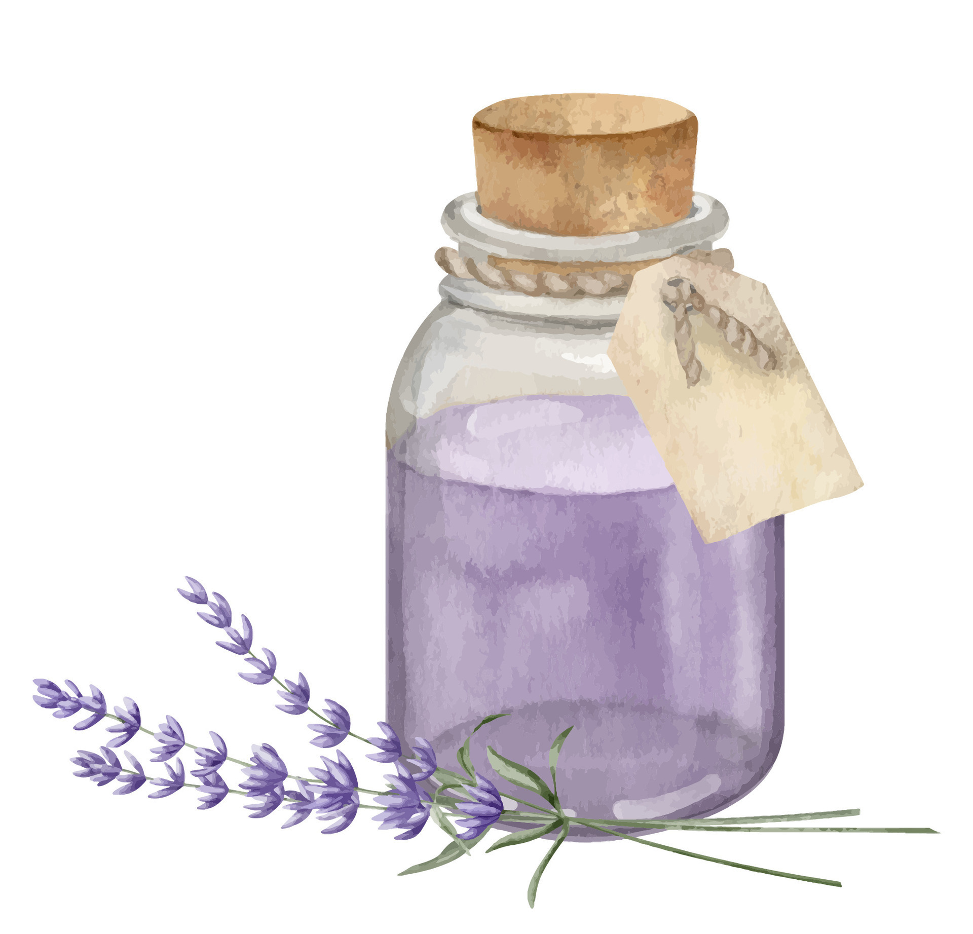 Vintage Bottle With Cork With Essential Oil And Lilac Flowers Aromatherapy  Natural Skin Care Homemade Spa And Herbal Medicine Ingredients Stock Photo  - Download Image Now - iStock