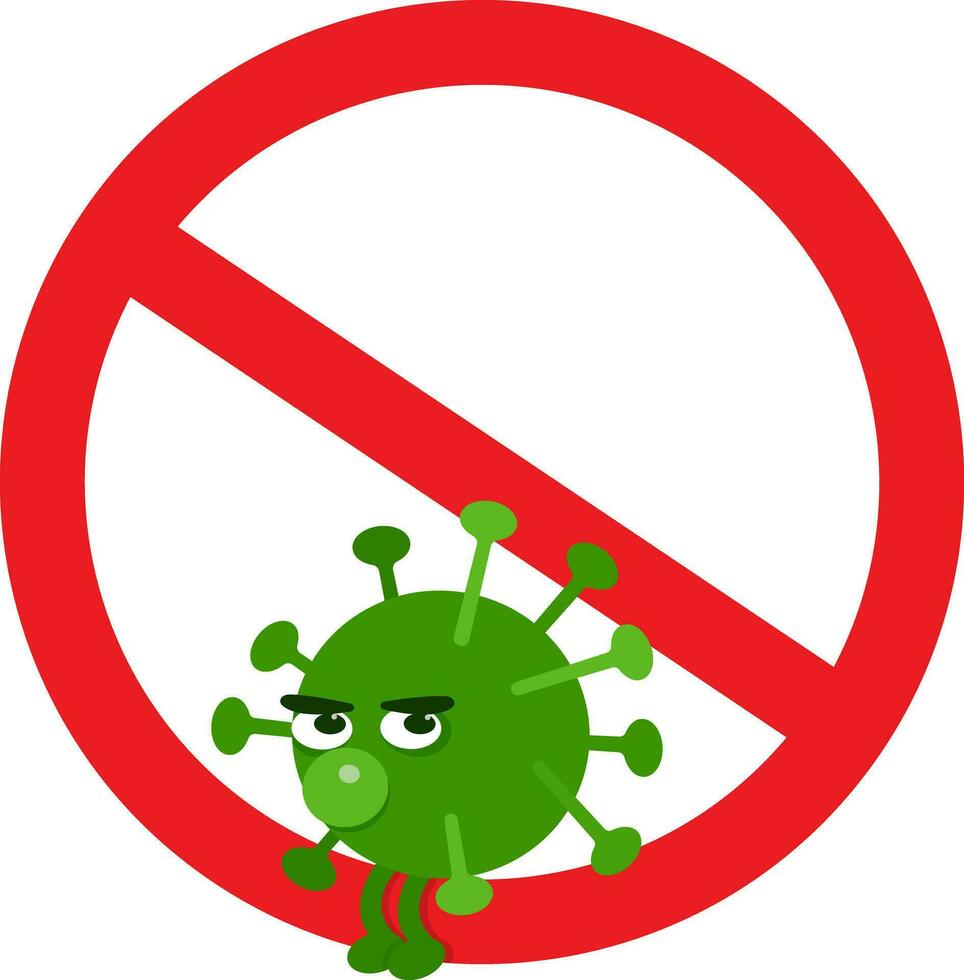 Coronavirus illustration. Vector illustration in a flat style. Coronavirus epidemic. Stop coronovirus. Iskonka. Fight against coronavirus. Medicine concept.