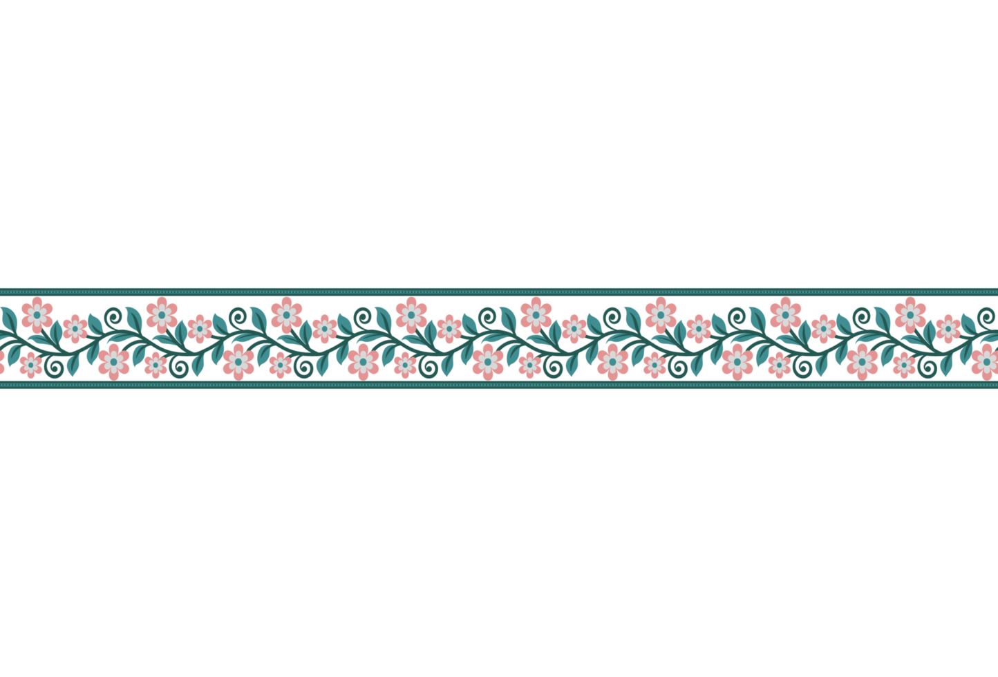 Vector  floral elements. Seamless pattern for frames and borders. Used pattern brushes included. png