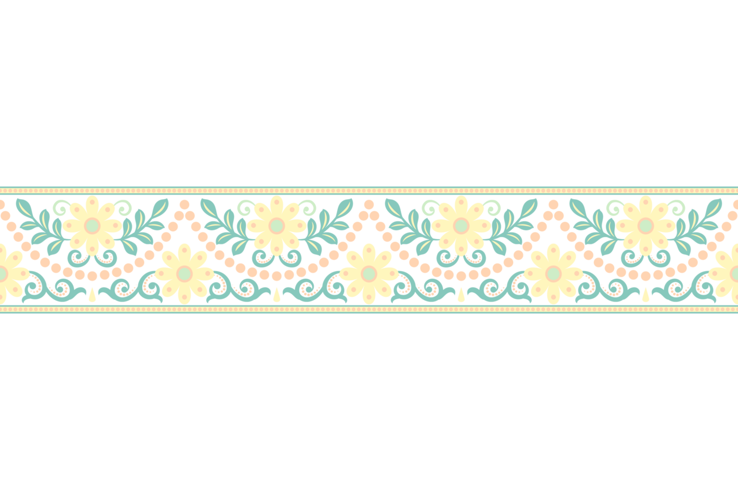 Vector  floral elements. Seamless pattern for frames and borders. Used pattern brushes included. png