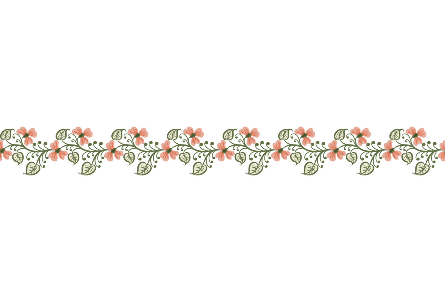 Vector  floral elements. Seamless pattern for frames and borders. Used pattern brushes included. png
