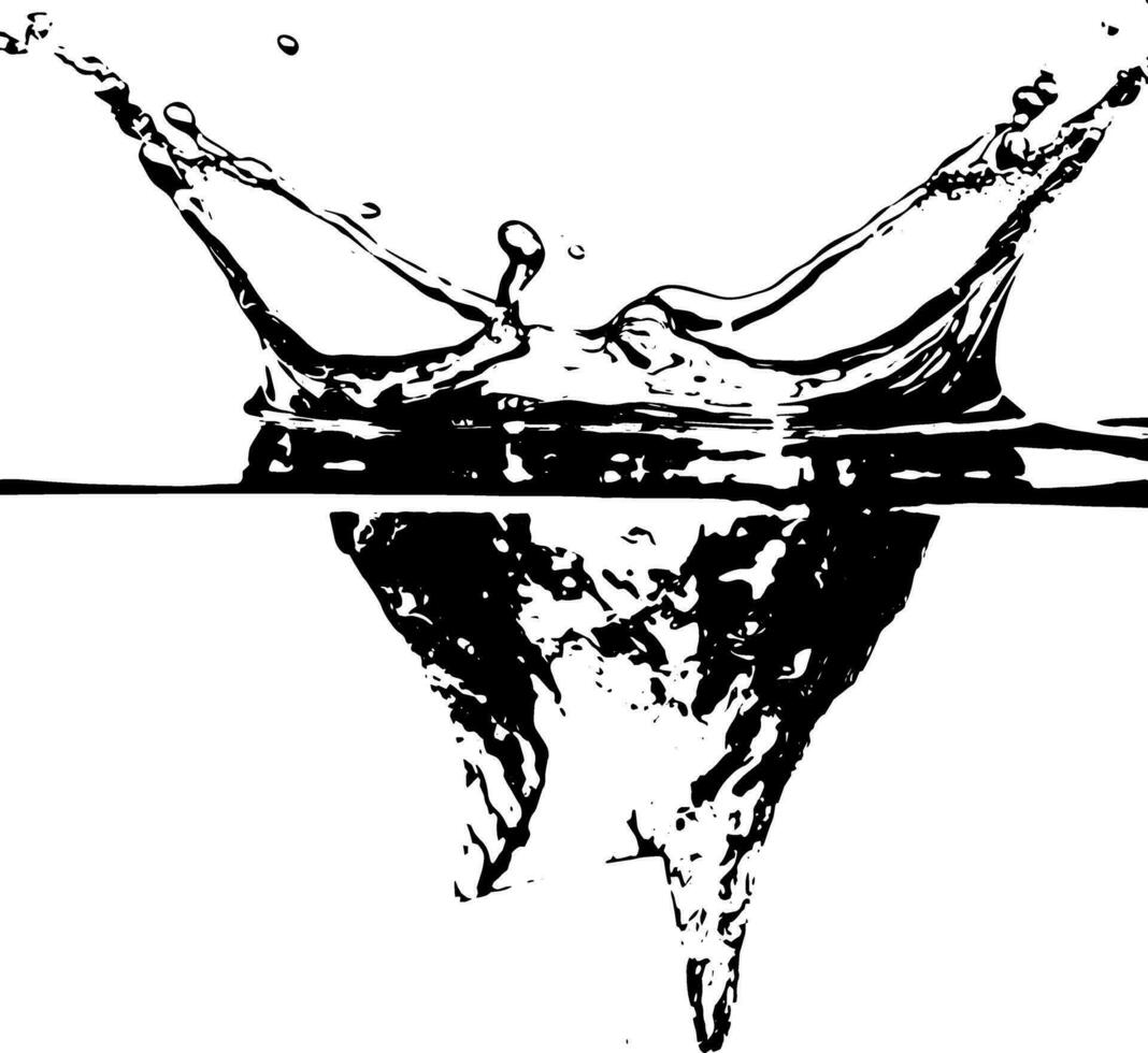 Rustic splash vector texture. Abstract background. Weathered surface and shape. Dirty and damaged backdrop.