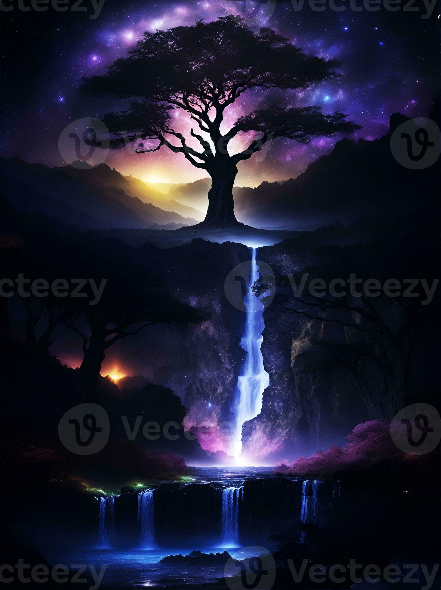 Mystical Tree, mystical, fantasy, fine, tree, HD wallpaper