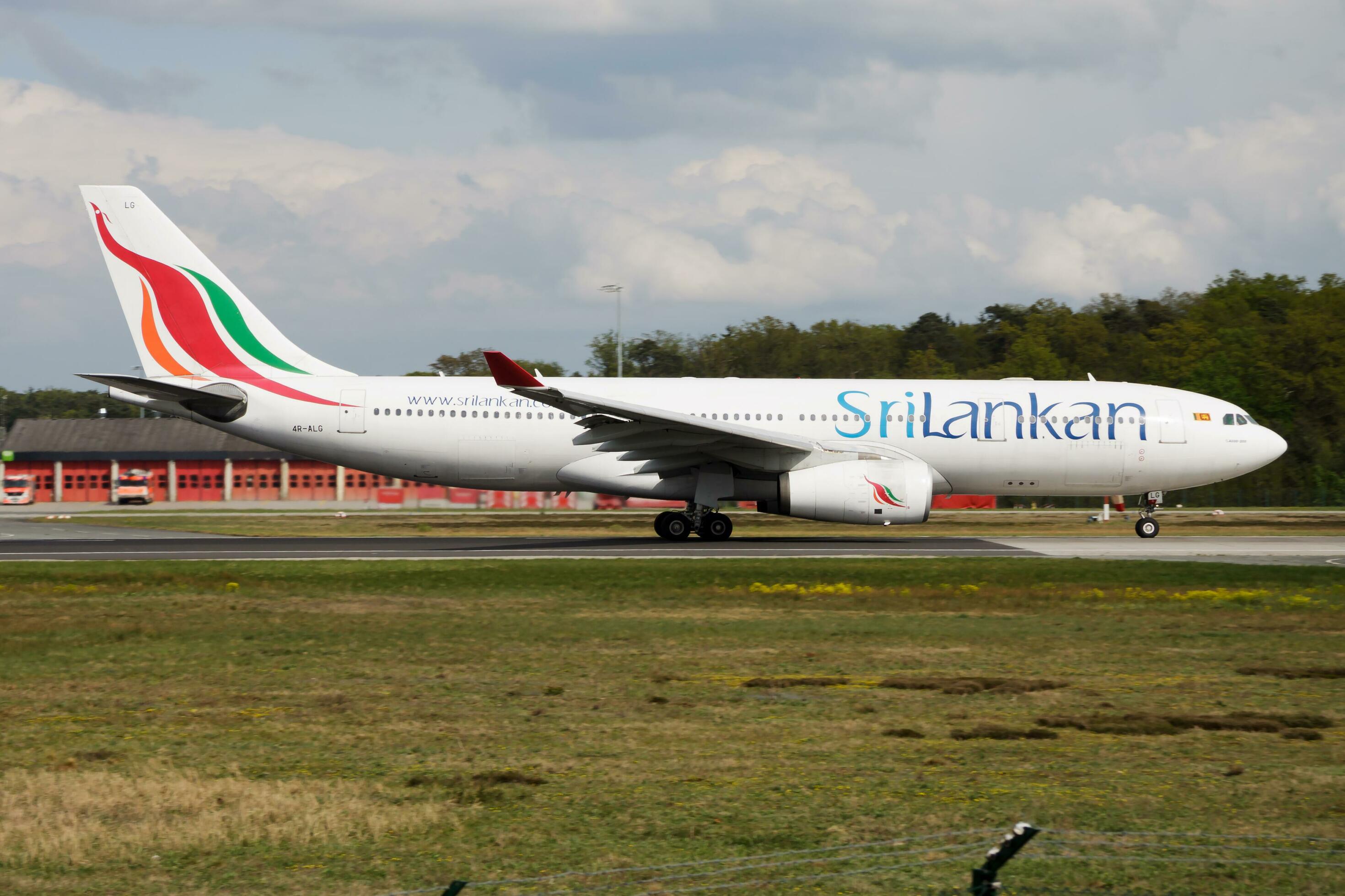 SriLankan Airlines Airbus A330200 4RALG passenger plane departure at Frankfurt Airport