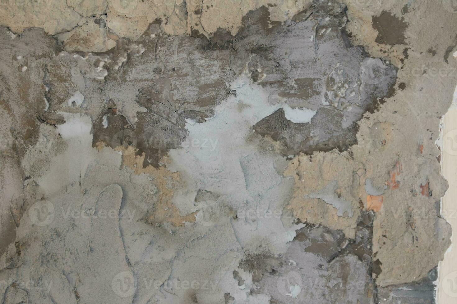 Cracked and abstract grunge texture. Aged material surface backdrop. Weathered effect pattern. Old and dirty background. photo